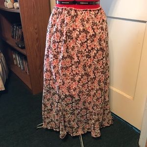 Flower spring skirt